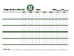 oakland athletics behavior chart